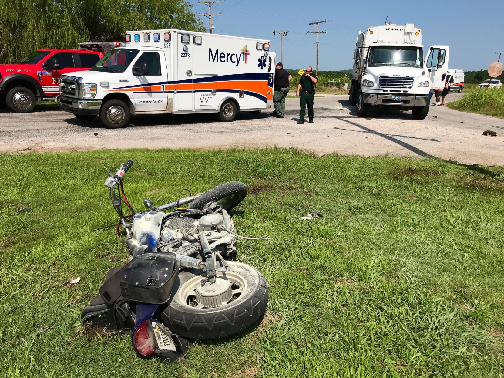 Motorcycle vs truck